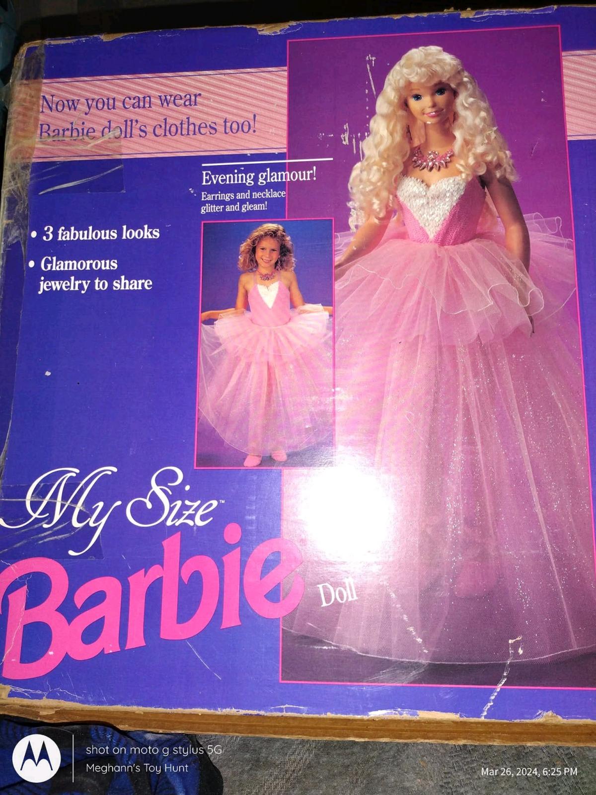 Vtg 92 My Size Barbie Doll