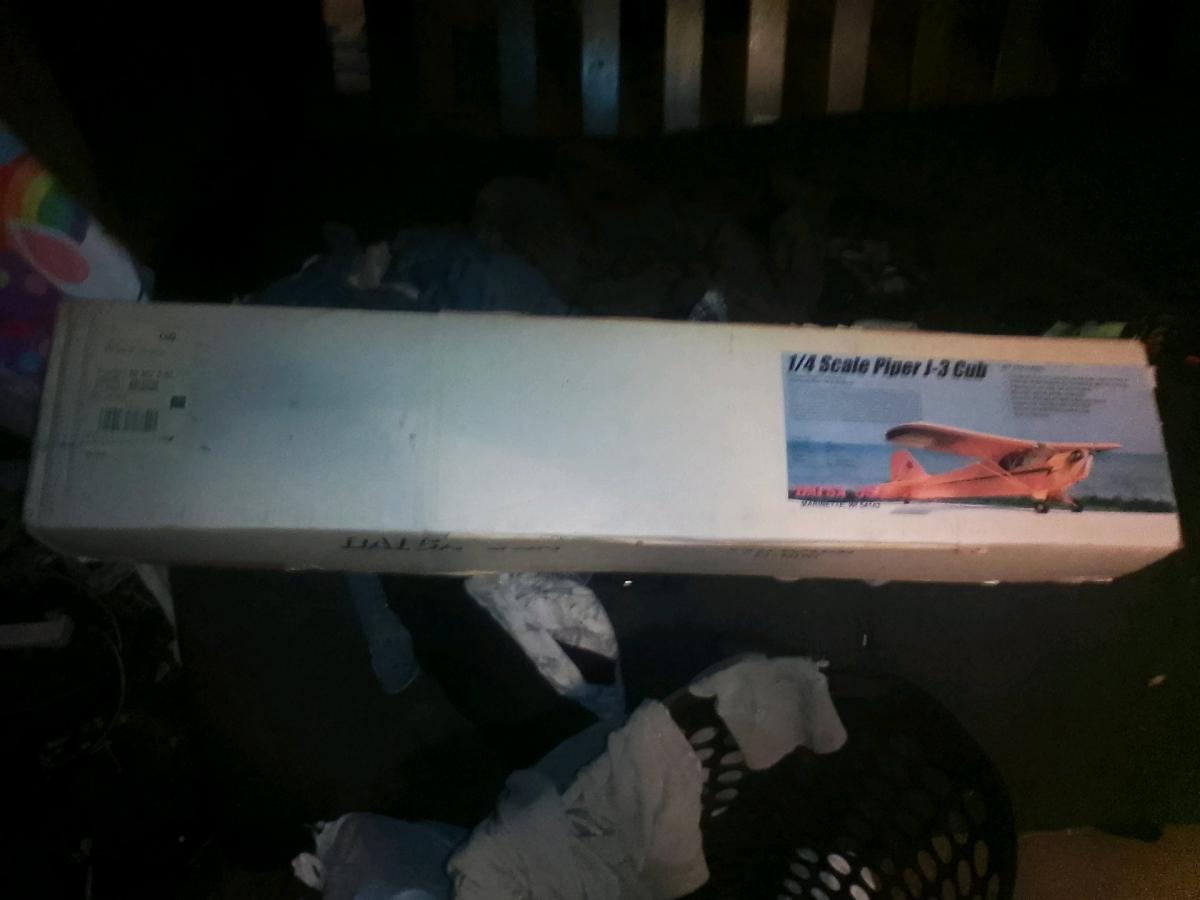 balsa USA quarter scale Piper j3 Cub model aircraft