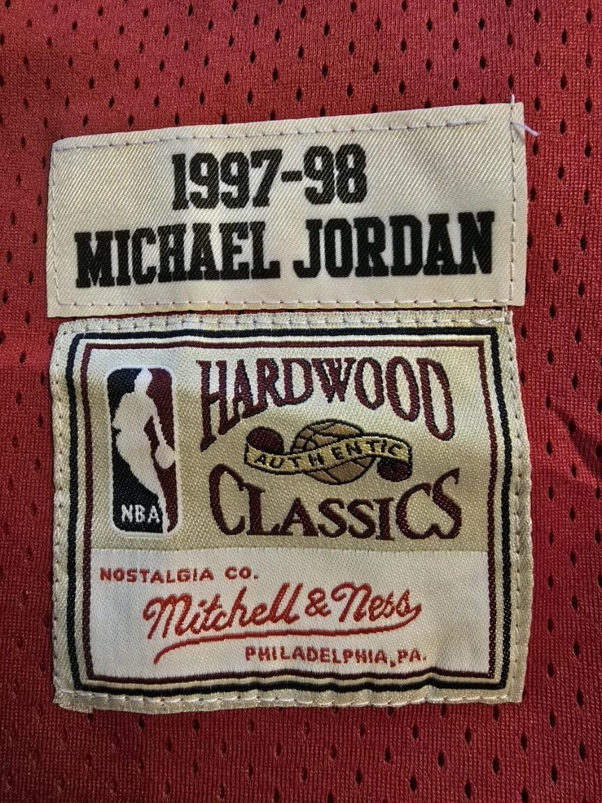 Michael Jordan #23 Chicago Bulls SIGNED HOME RED 1997'-1998' NBA FINAL'S MICHELLE & NESS HARDWOOD CLASSICS AUTHENTICJERSEY