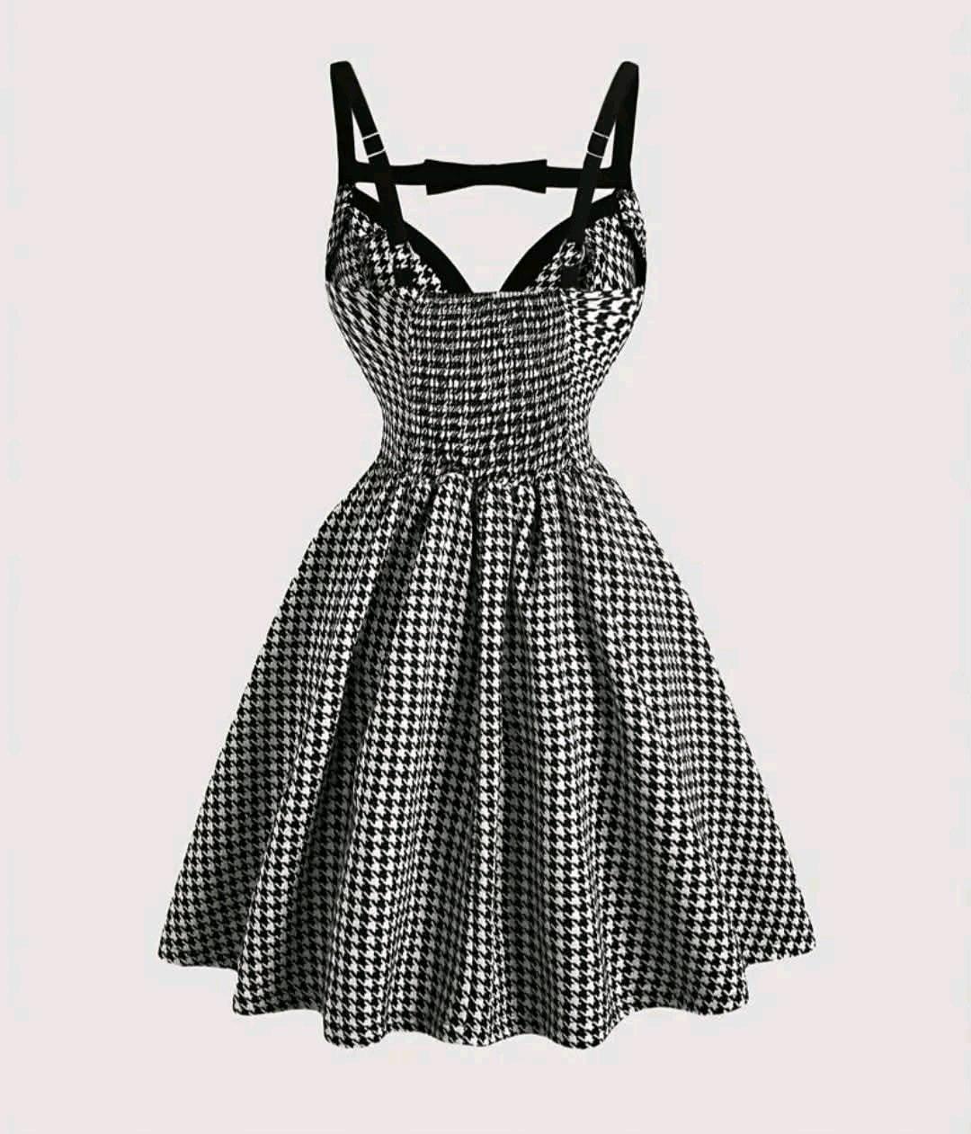 Womens Black and White Dresses