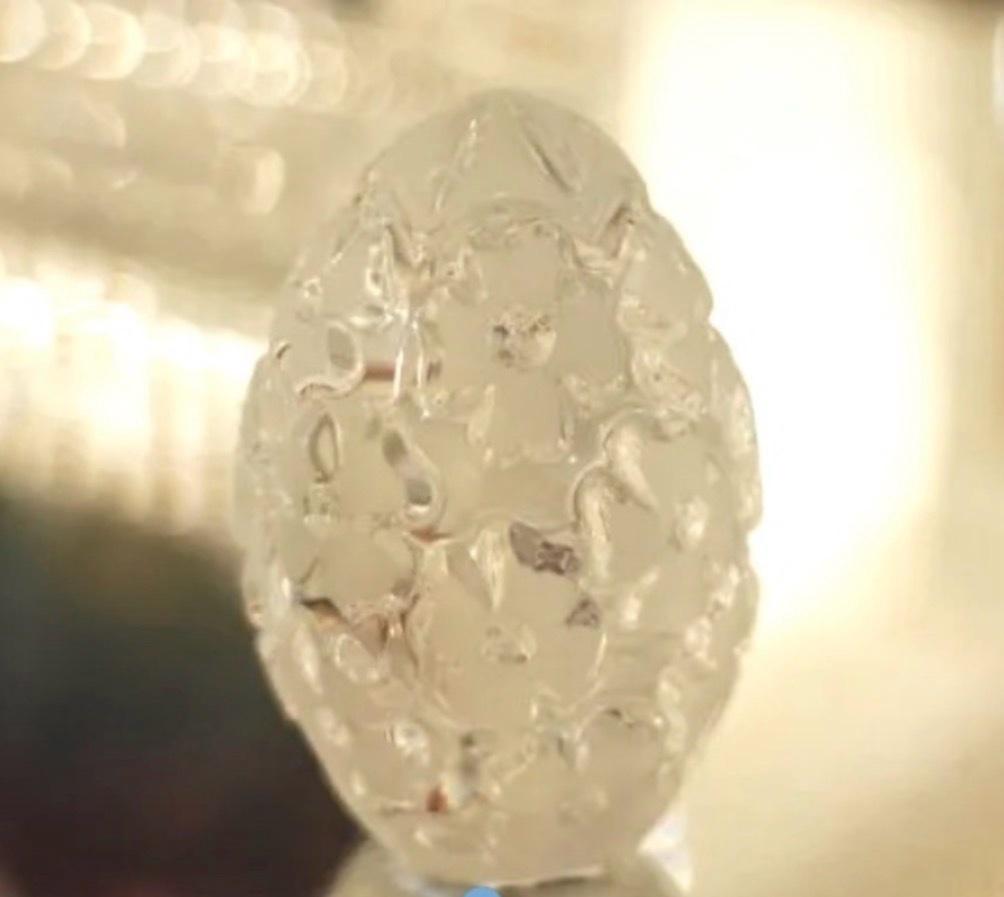 Glaswerke German Lausitzer Leaded Crystal Egg