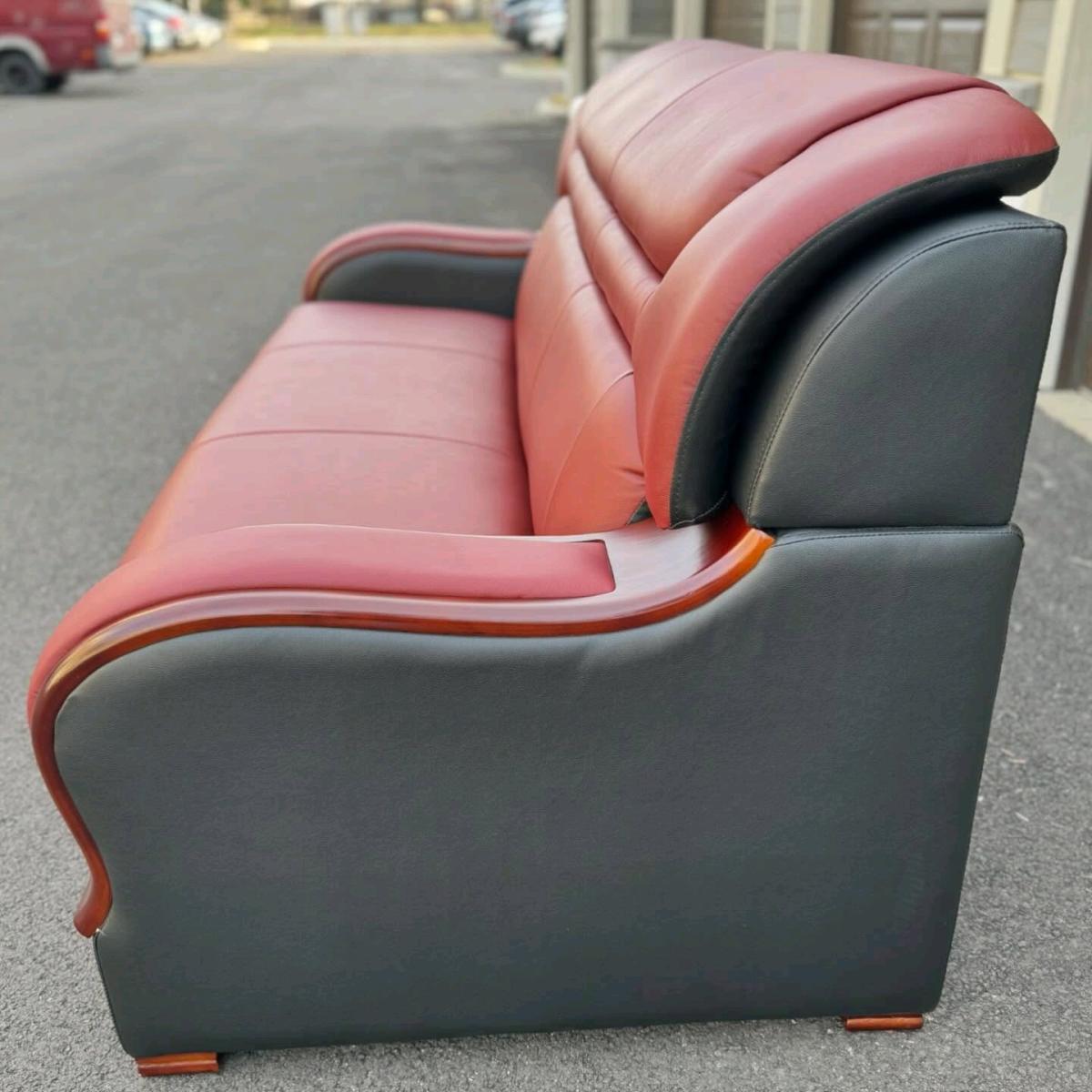 Premium Natural Leather Living Room Sofa