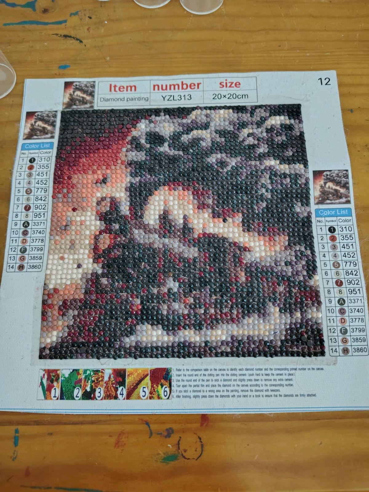 completed diamond art paintings