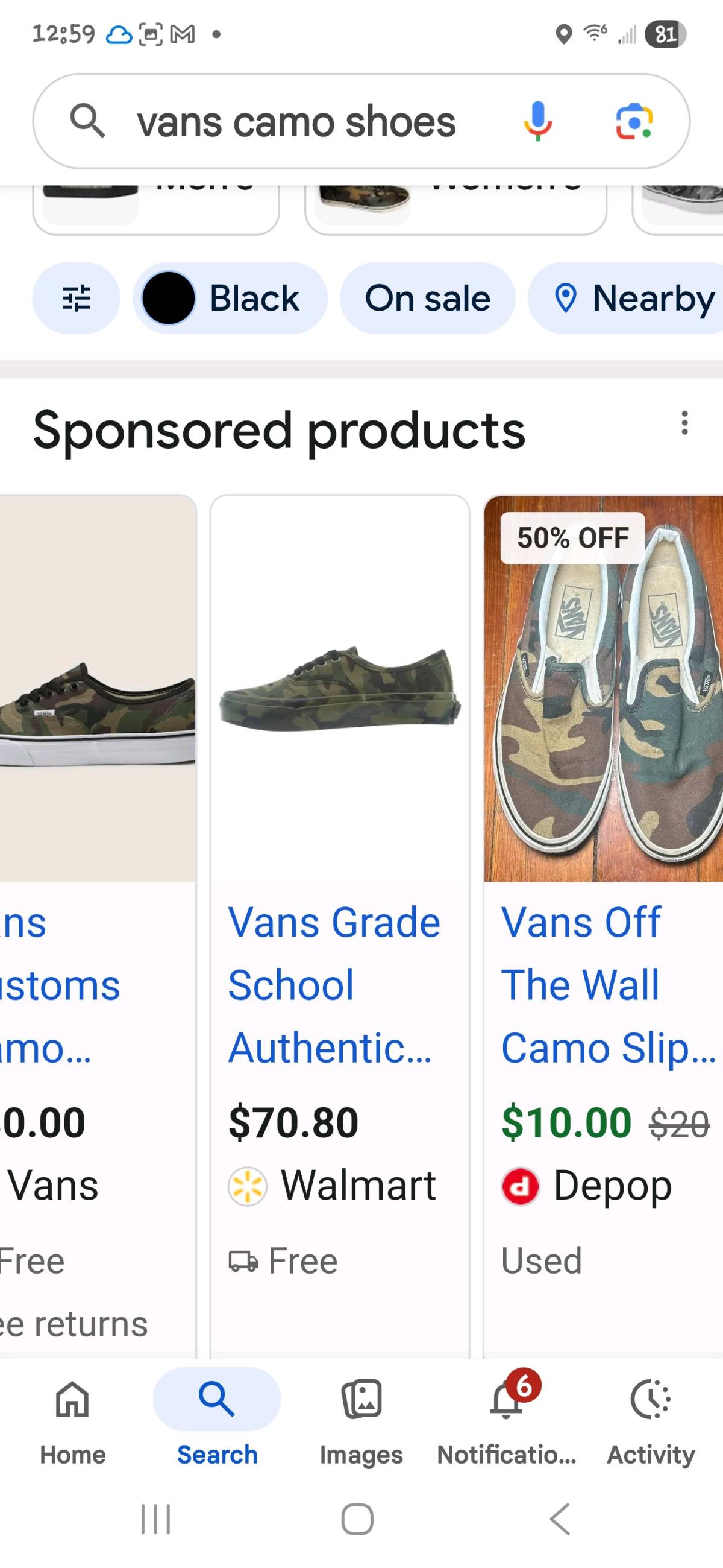 vans camouflage shoes