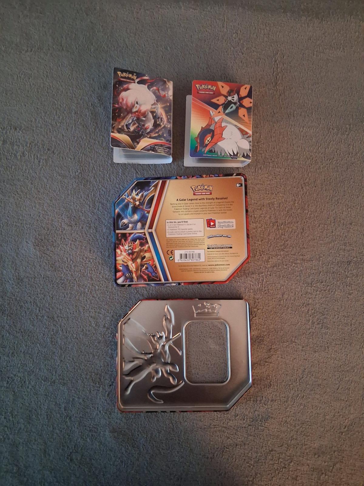 409 Pokemon Trading Cards with Tin And Holder Binders