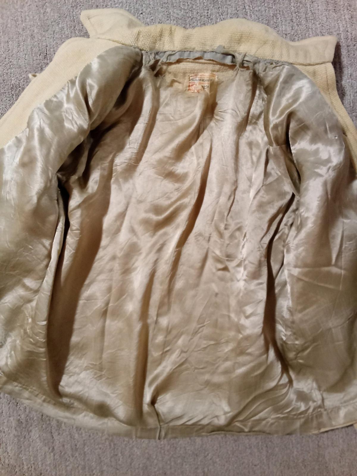 Rare 1940s Chimayo Wool SW Indian Blanket Jacket