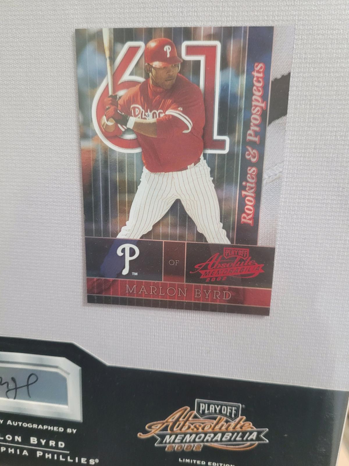 autographed marlon byrd memorabilia