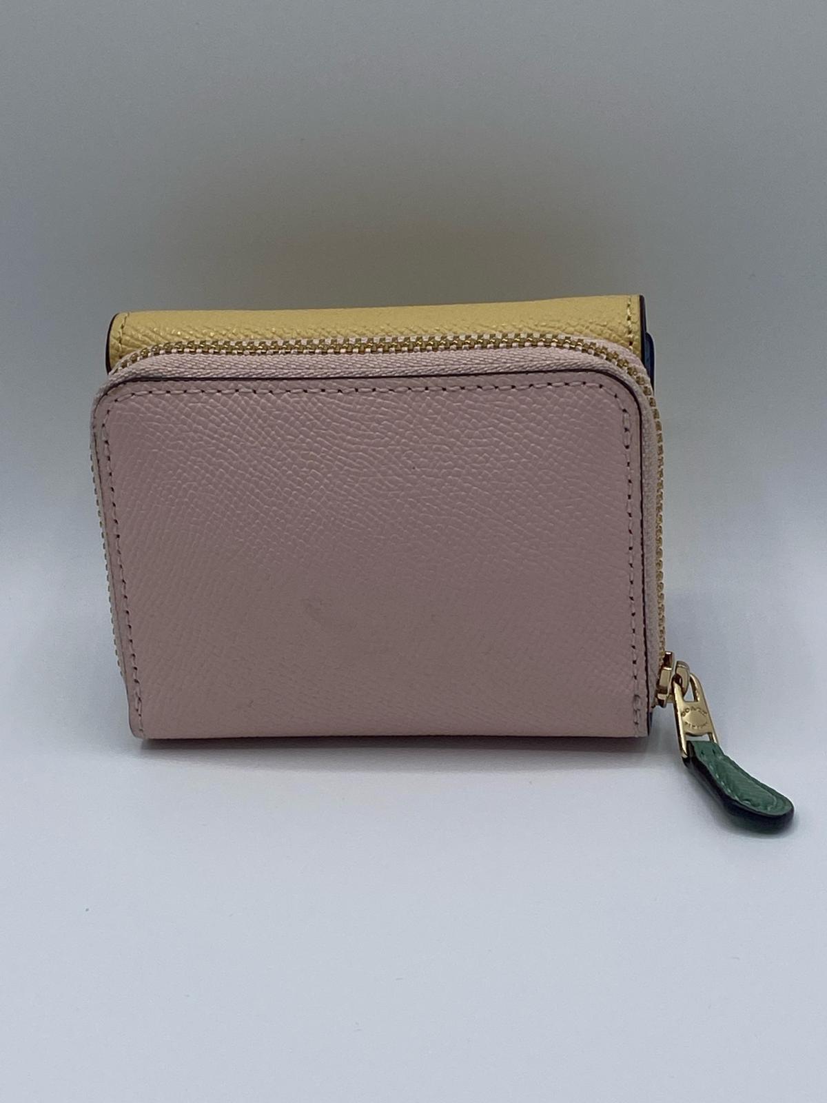 Coach TriColor Small Zip Wallet