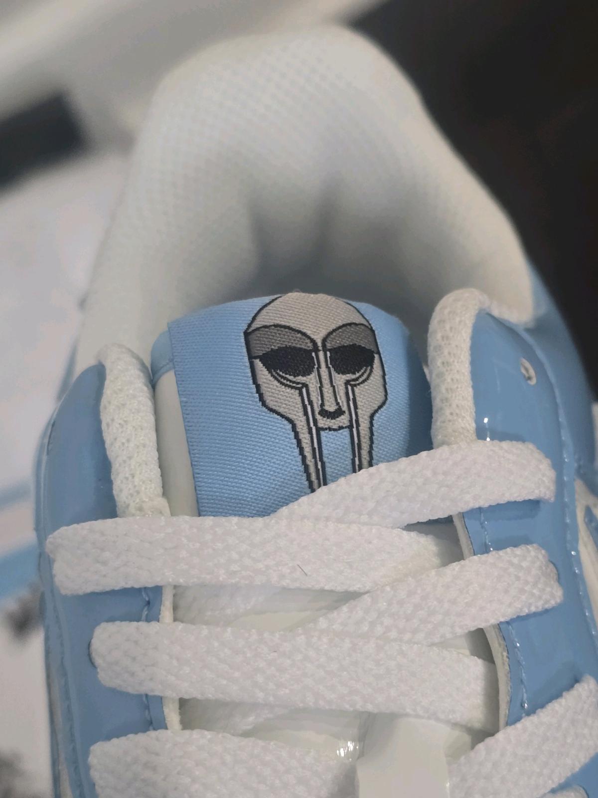 Bape X Mf Doom Concept Sneaker Mens Size 9 Baby Blue
