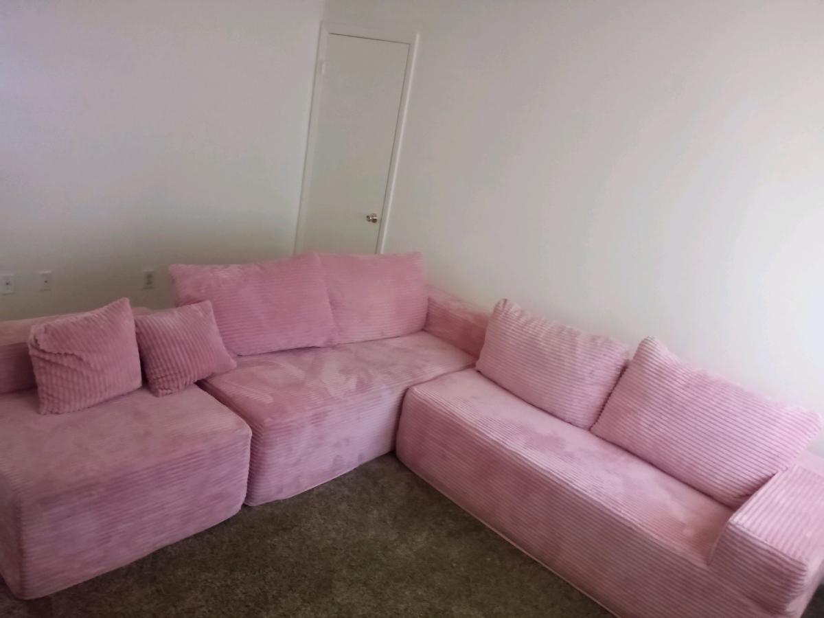 pink cloud sectional