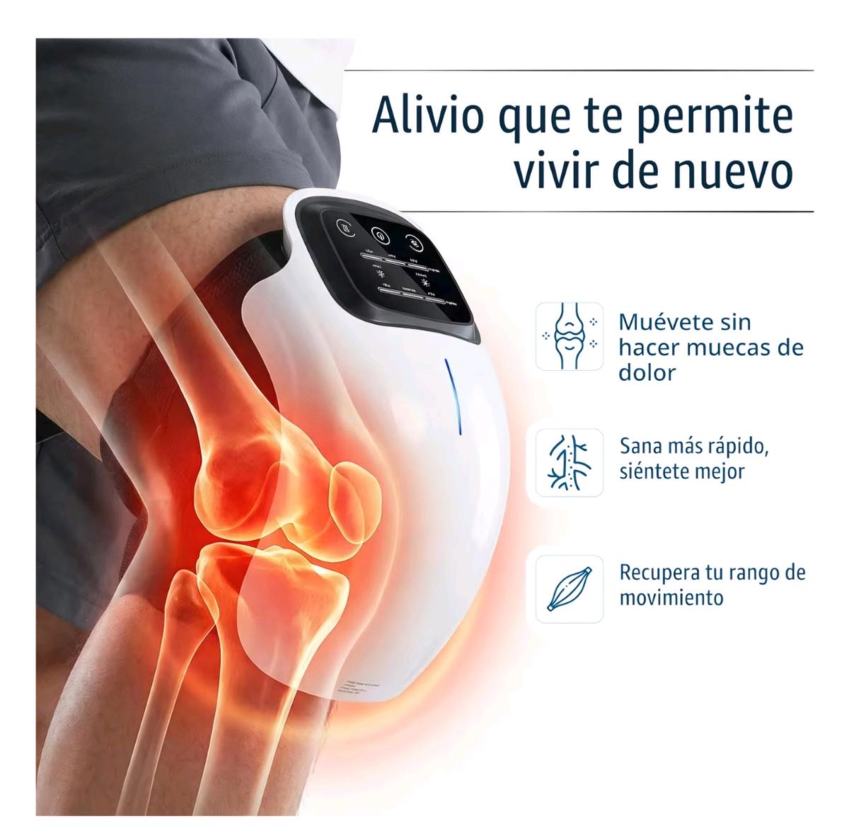Masajeador de rodilla inteligente para aliviar el dolor