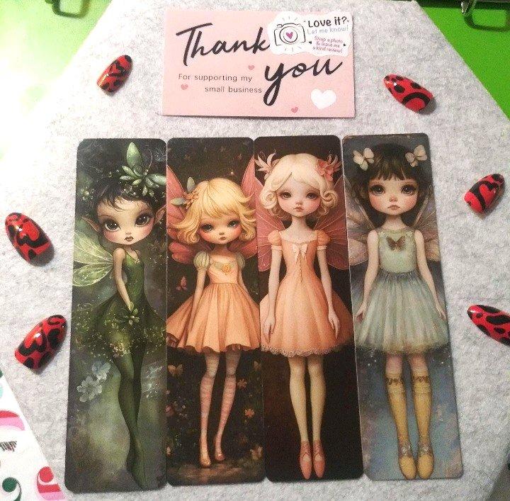 Floral Fairy Handmade Bookmarks Elf  Wonderland Fantasy Book