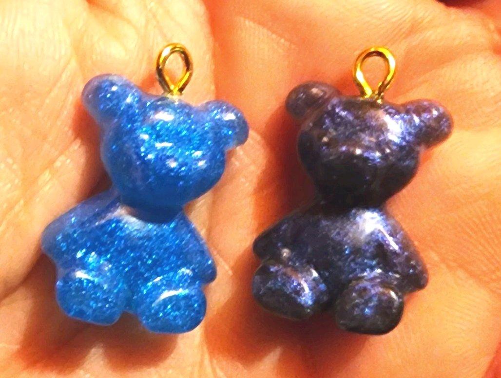 Resin handmade teddy bear charms