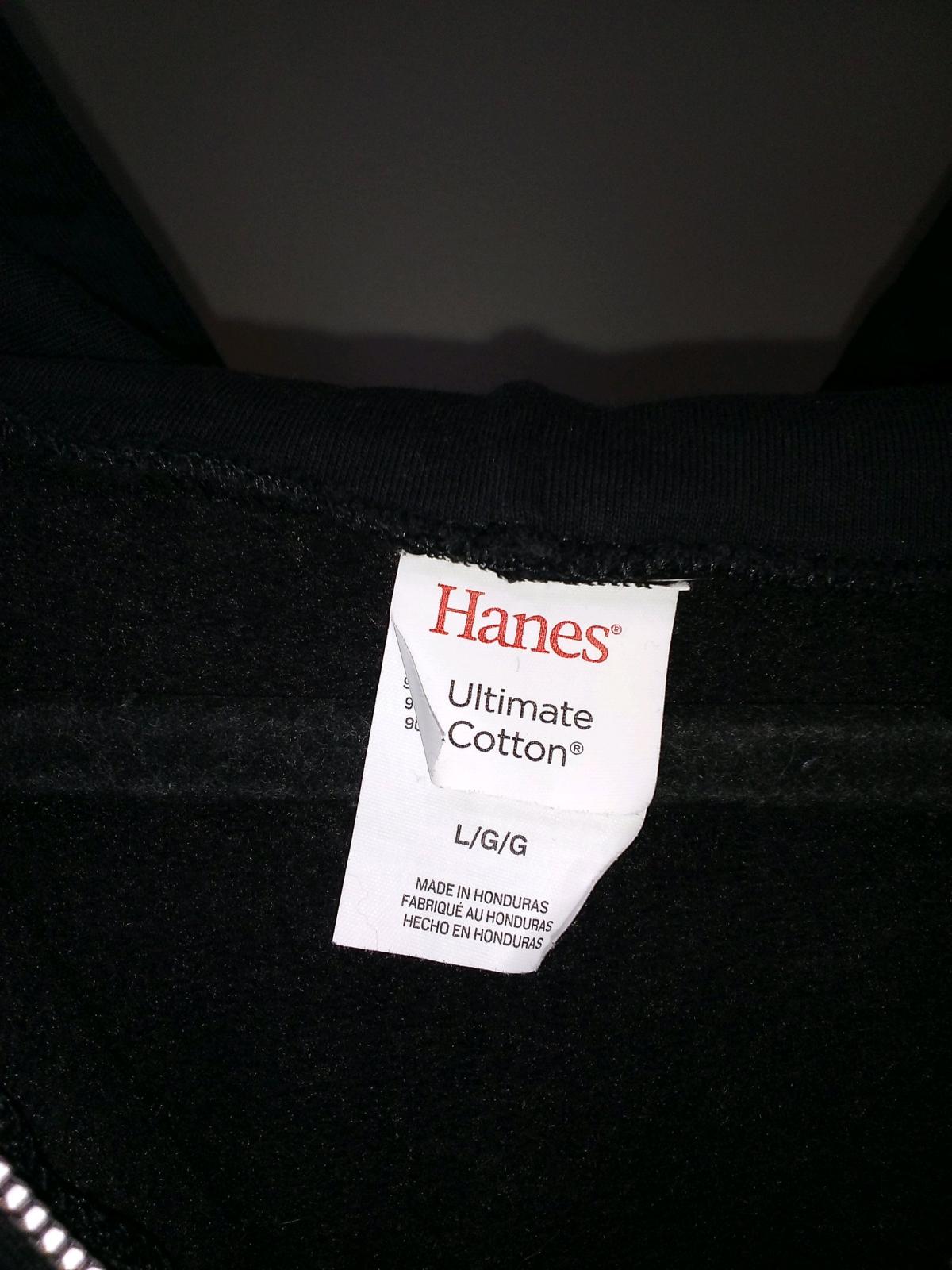 Hanes Zip Up Hoodie Large Slight Wear