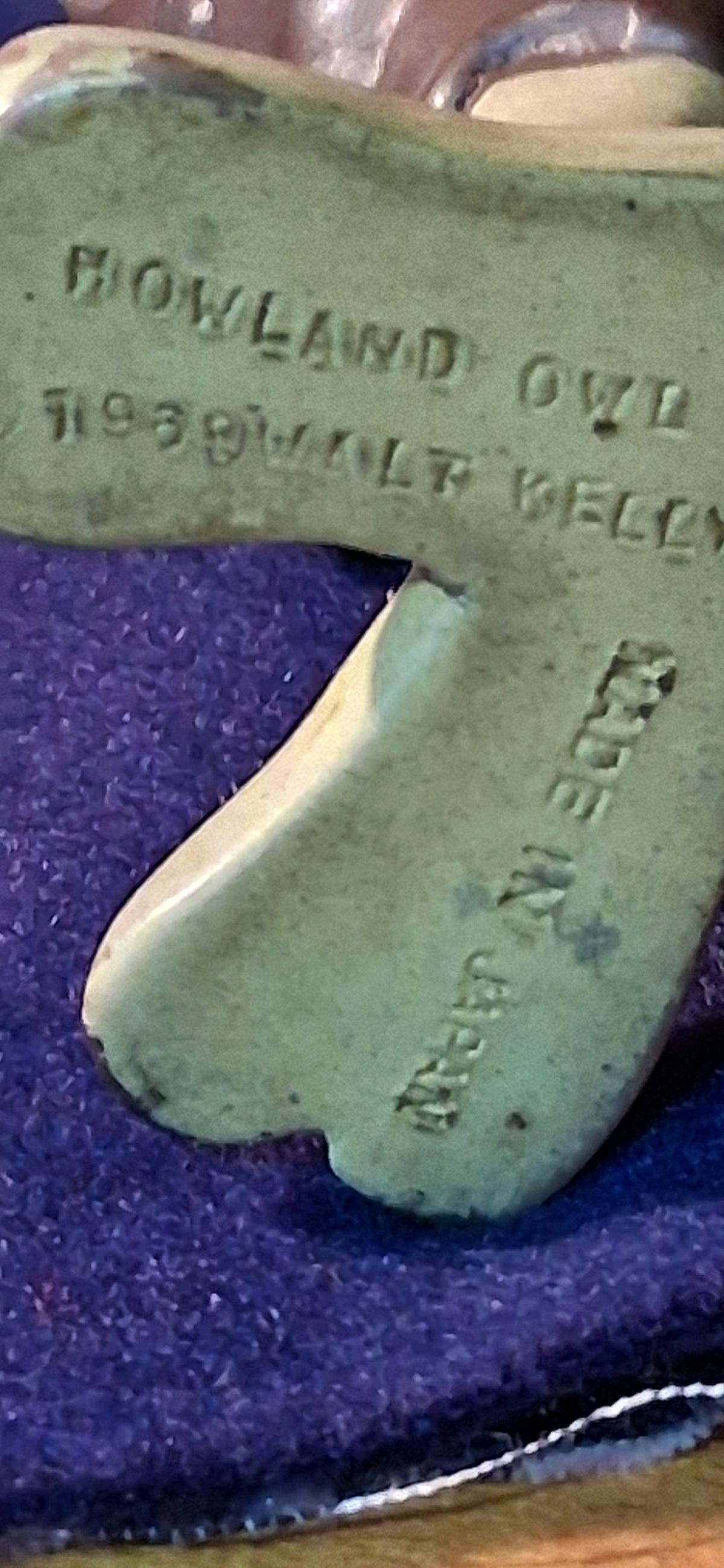 Vintage 1969 Howland Owl Figurine from Pogo Comic Strip