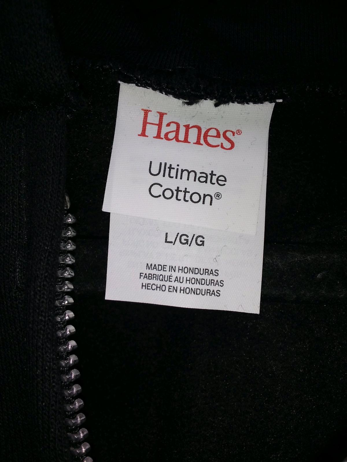 Hanes Zip Up Hoodie Large