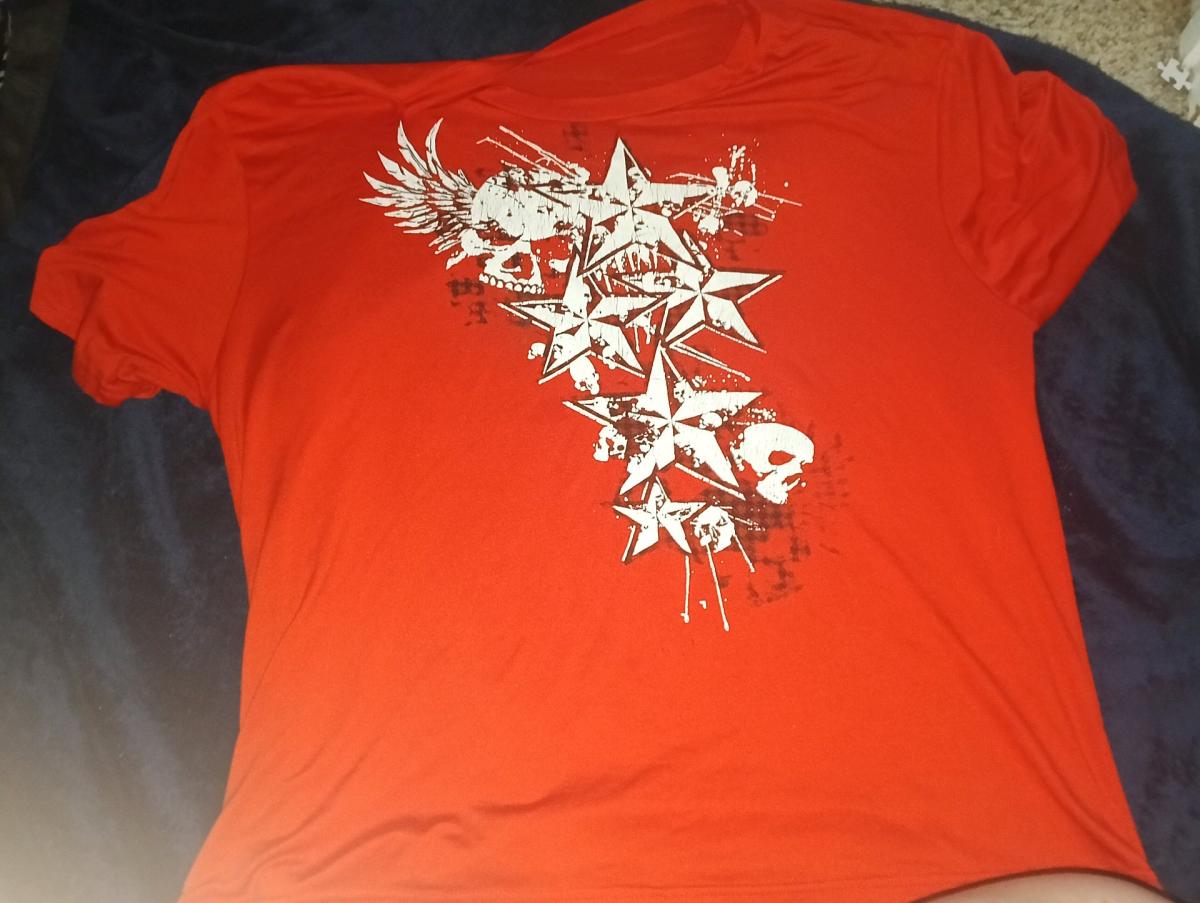 Polyester Alt red shirt