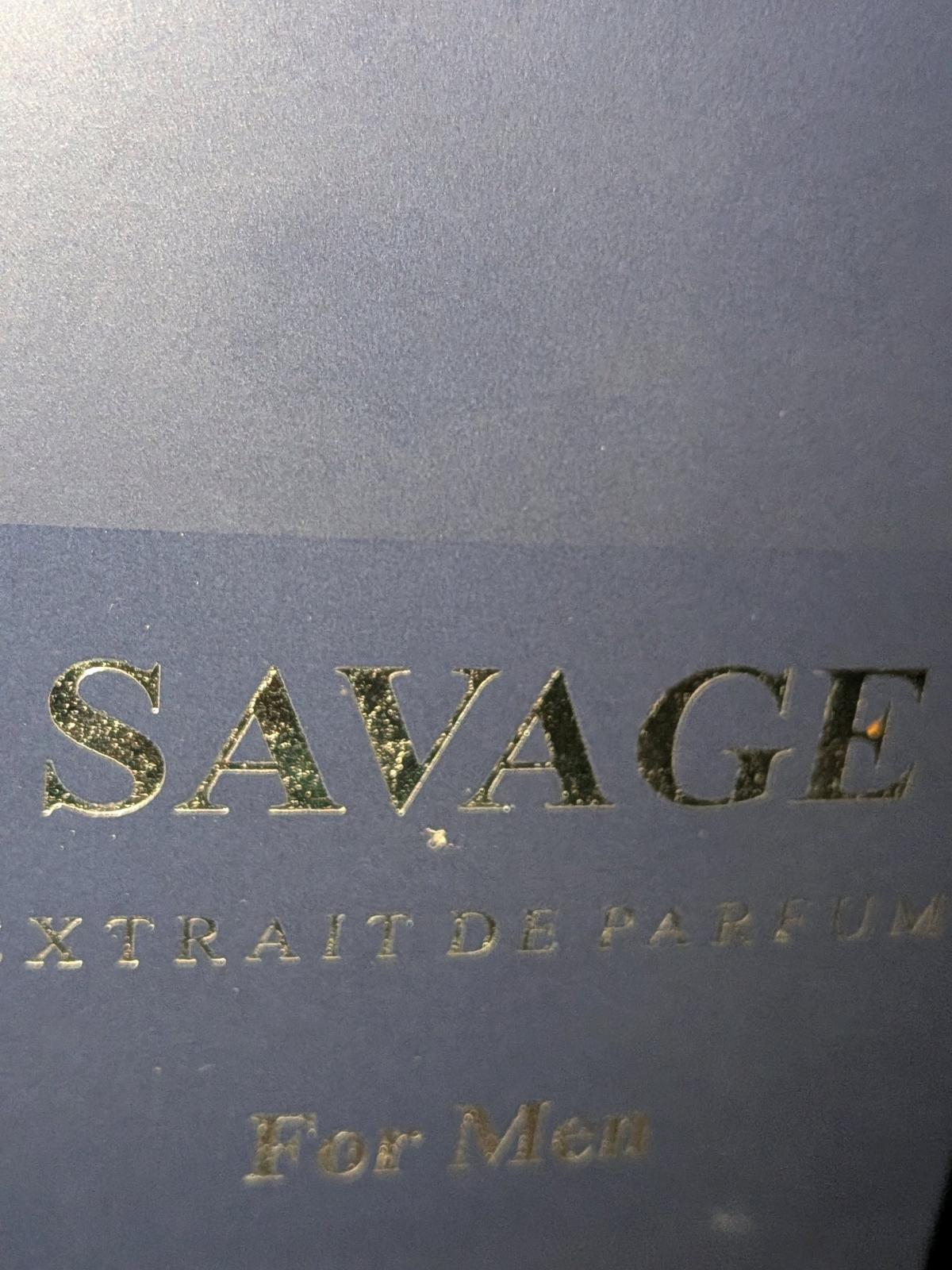savage extrait de parfum
