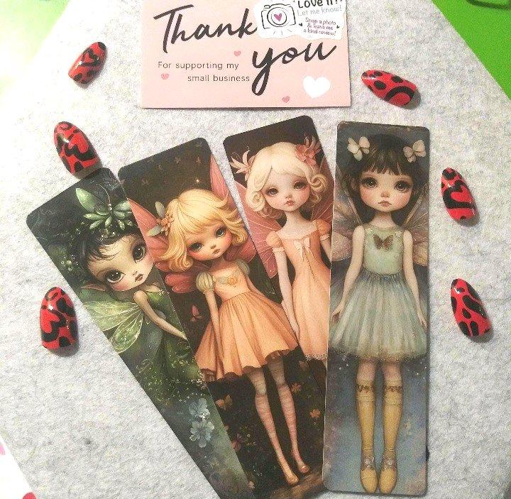 Floral Fairy Handmade Bookmarks Elf  Wonderland Fantasy Book