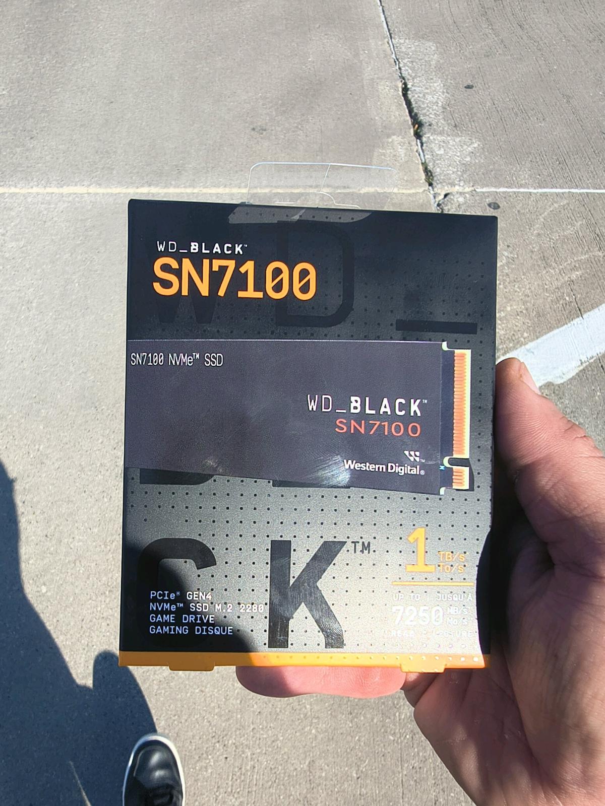 WD 1TB internal SSD NVME