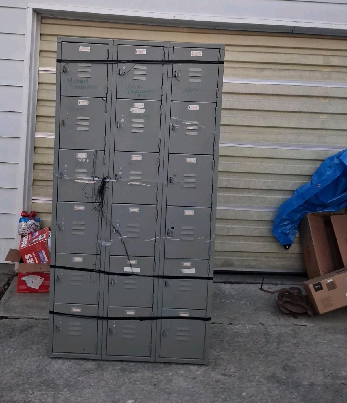 lockers schoolhouse retro industrial