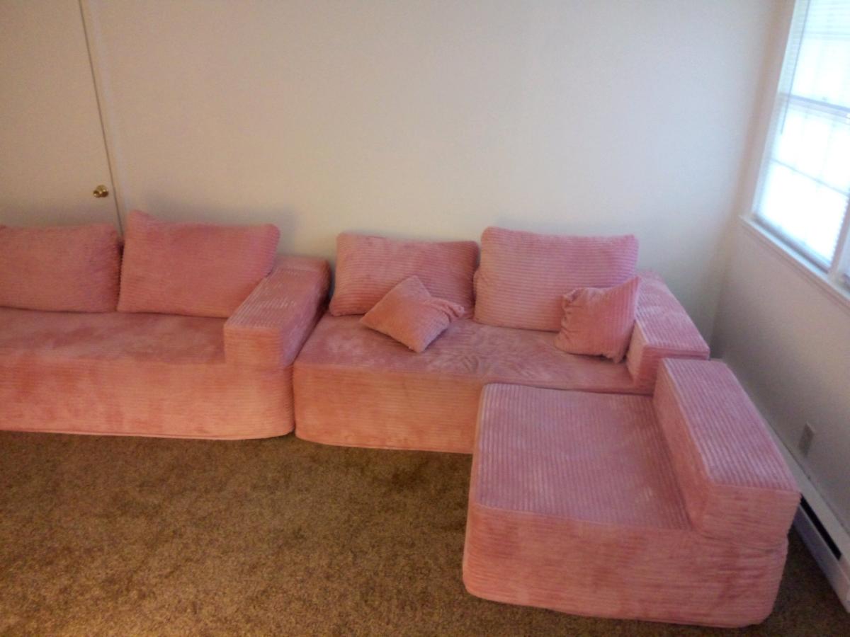 pink cloud sectional