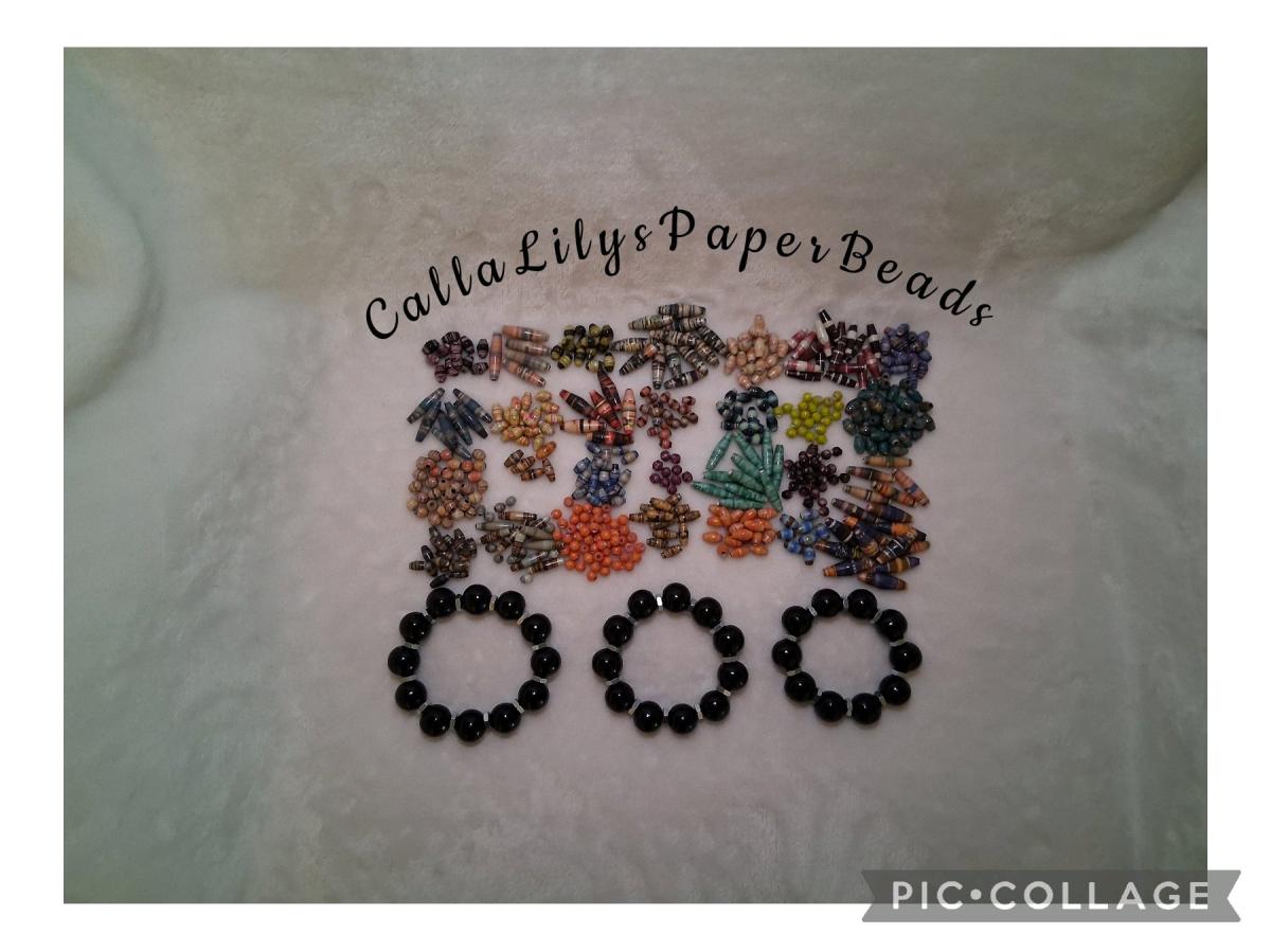 paper bead necklace