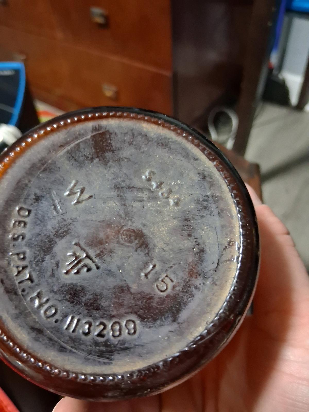 various brown glass from early 1900 s