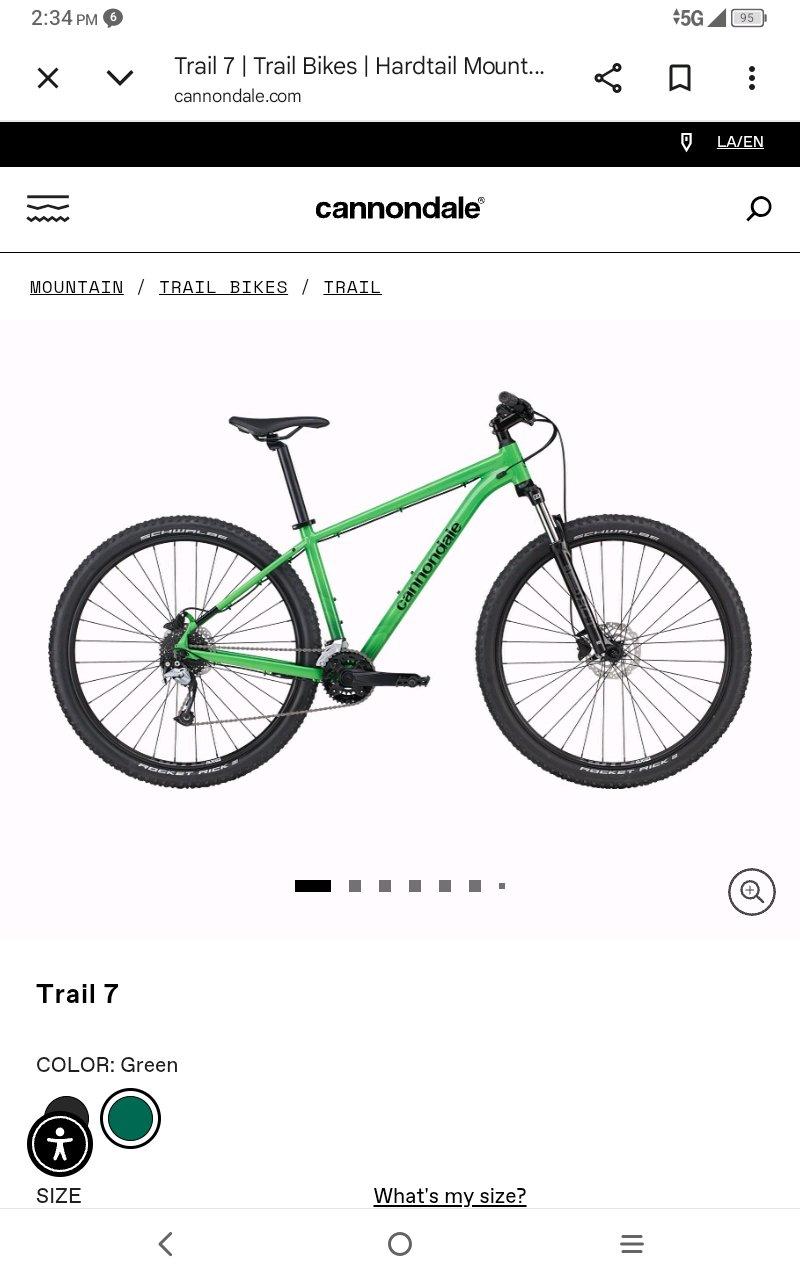 cannondale 7 trail bicycle