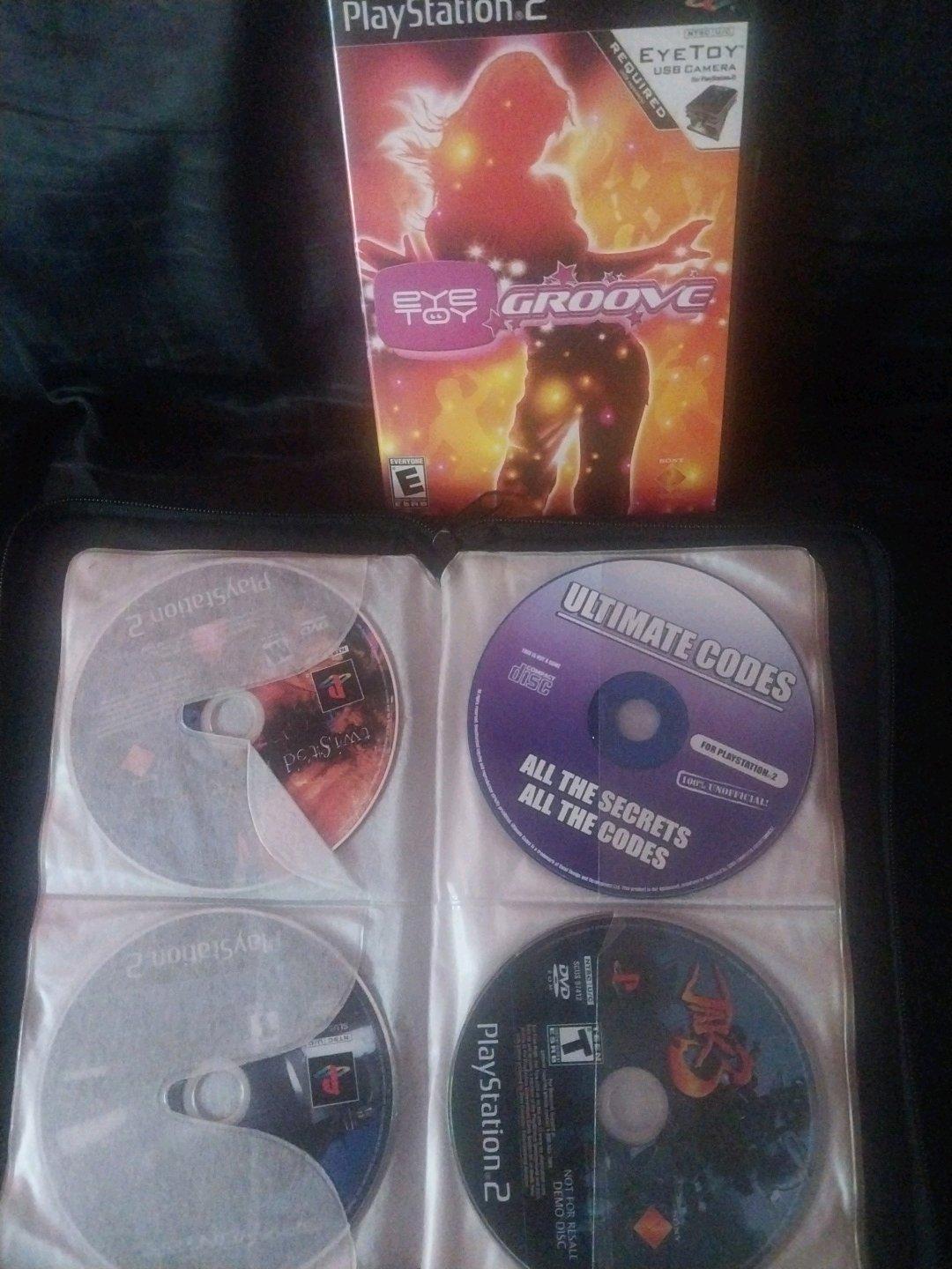 14 Playstation 2 games a code breaker disc and Xbox halo 2