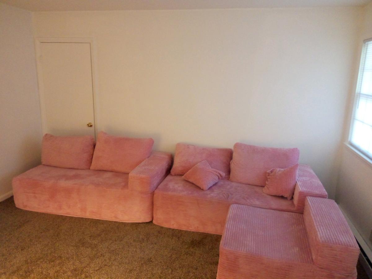 pink cloud sectional