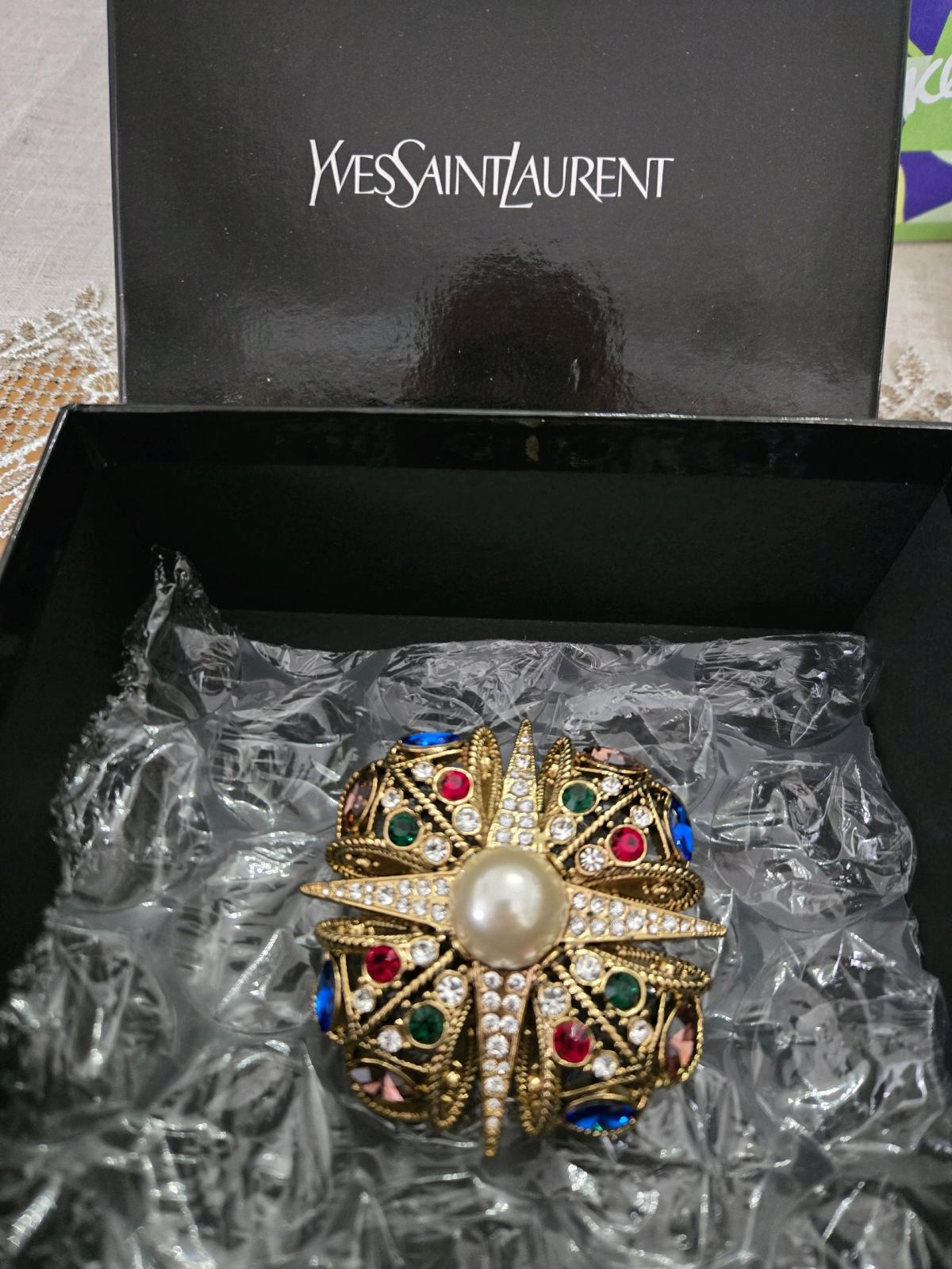 YSL brooch vintage