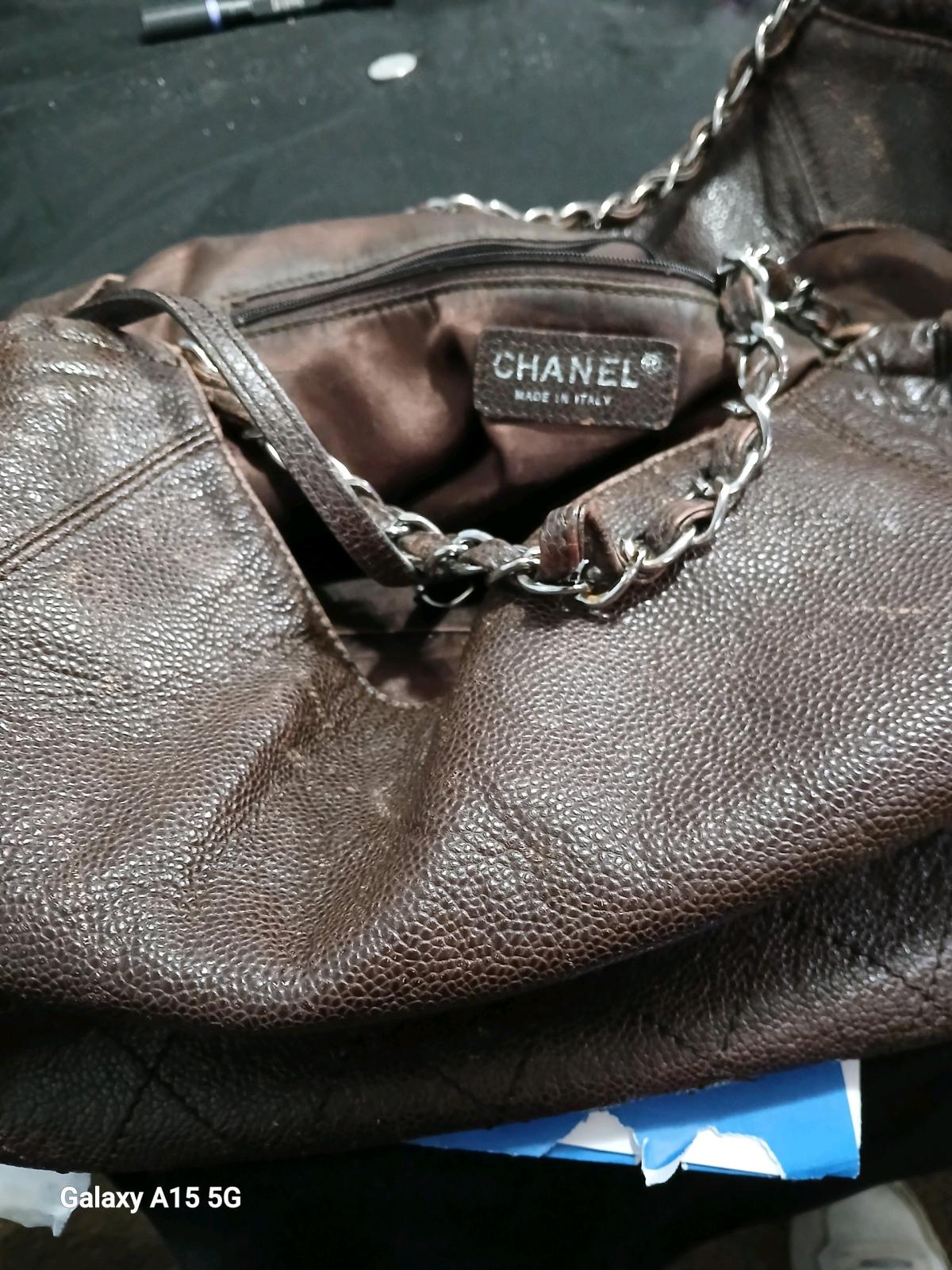Chanel xl tote 2006 brown metallic