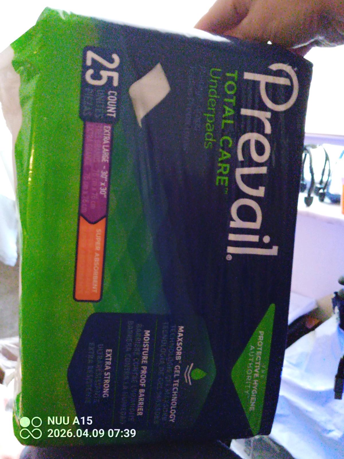 Prevail Total Care Under Pads For Man