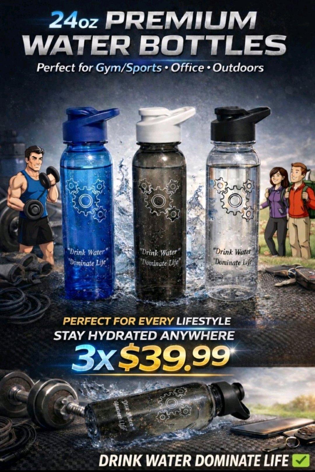 Premium Water Bottle X3