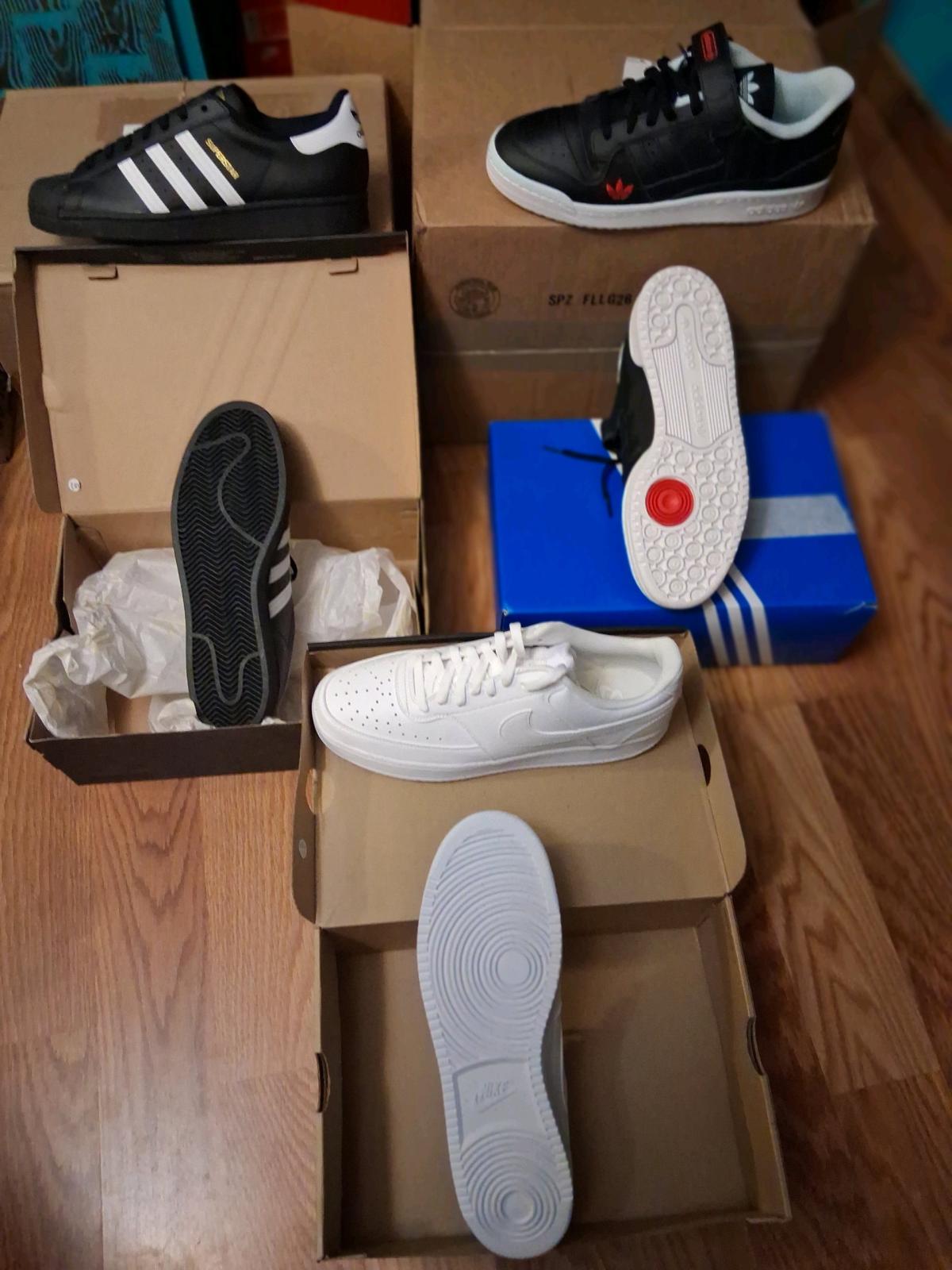 Adidas shoes size 12 the 2 black one 75 each firm