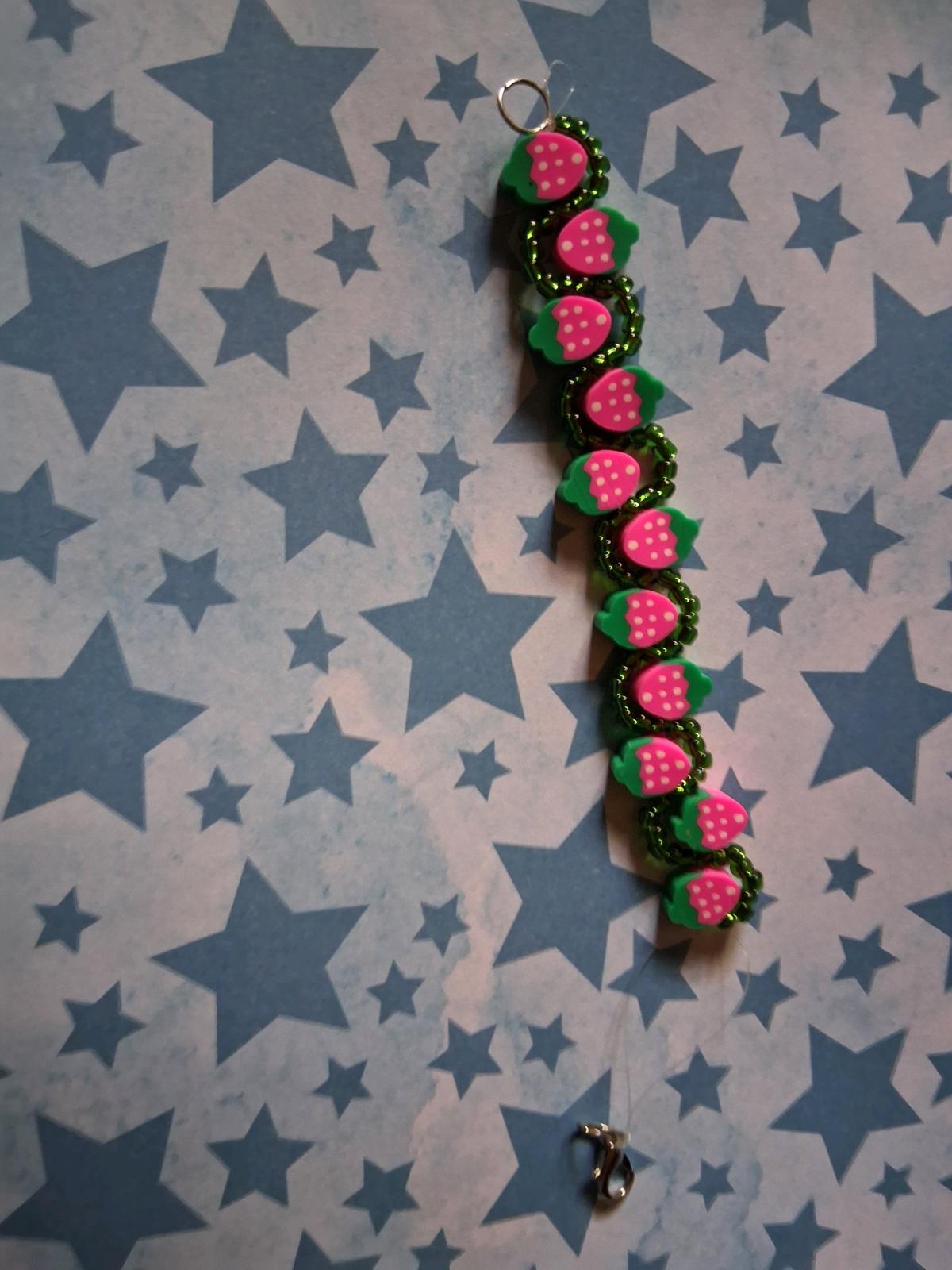 Strawberry fields bracelet