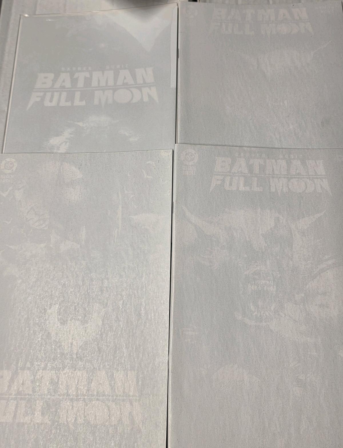 DC Comics Batman Full Moon Full Set Glow In The Dark Covers