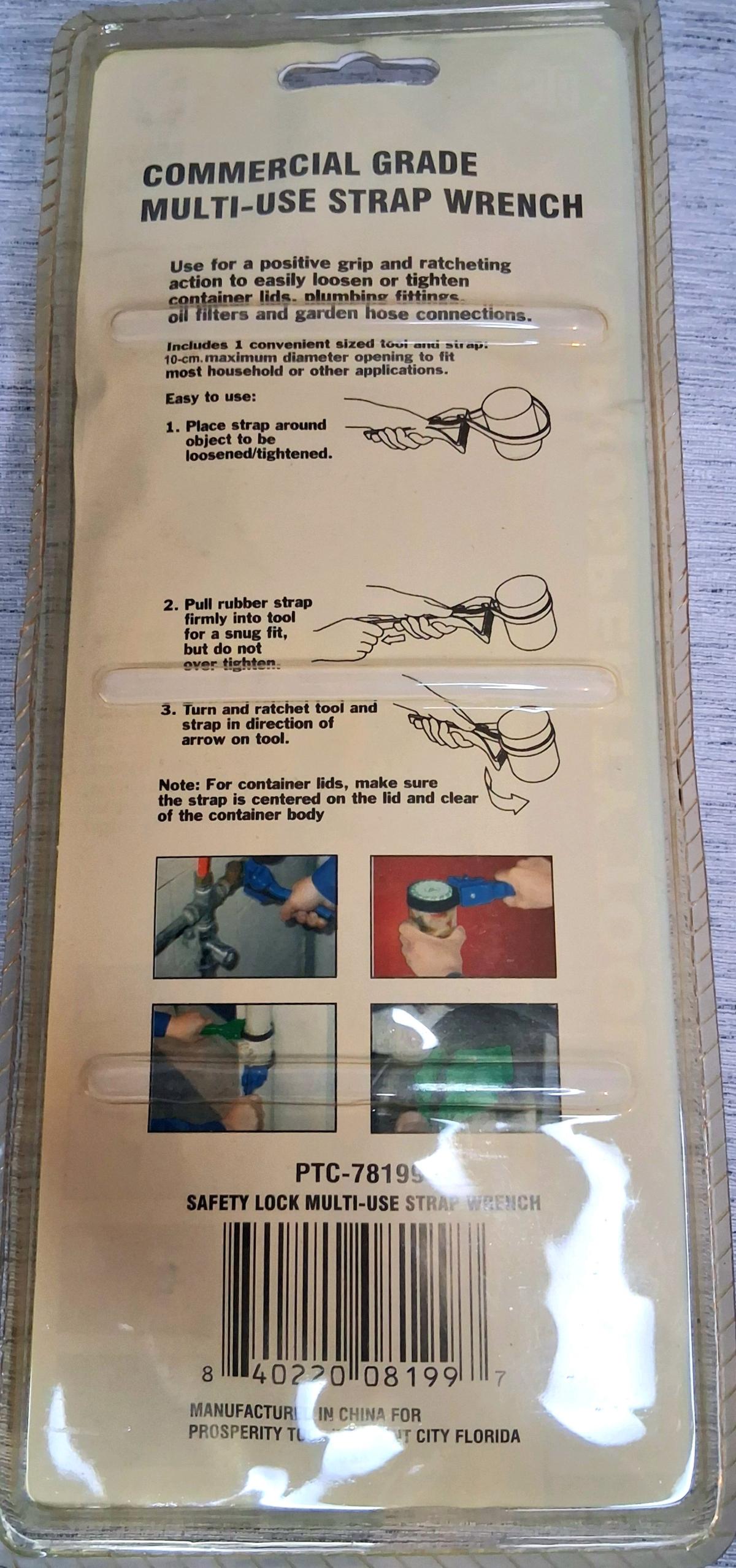 Commercial Grade Multiuse Strap Wrench