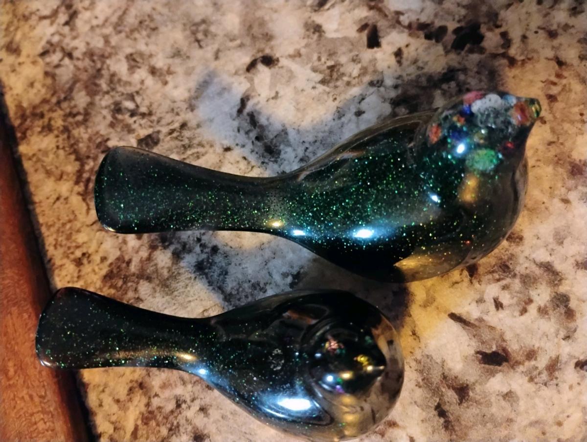 resin bird pair