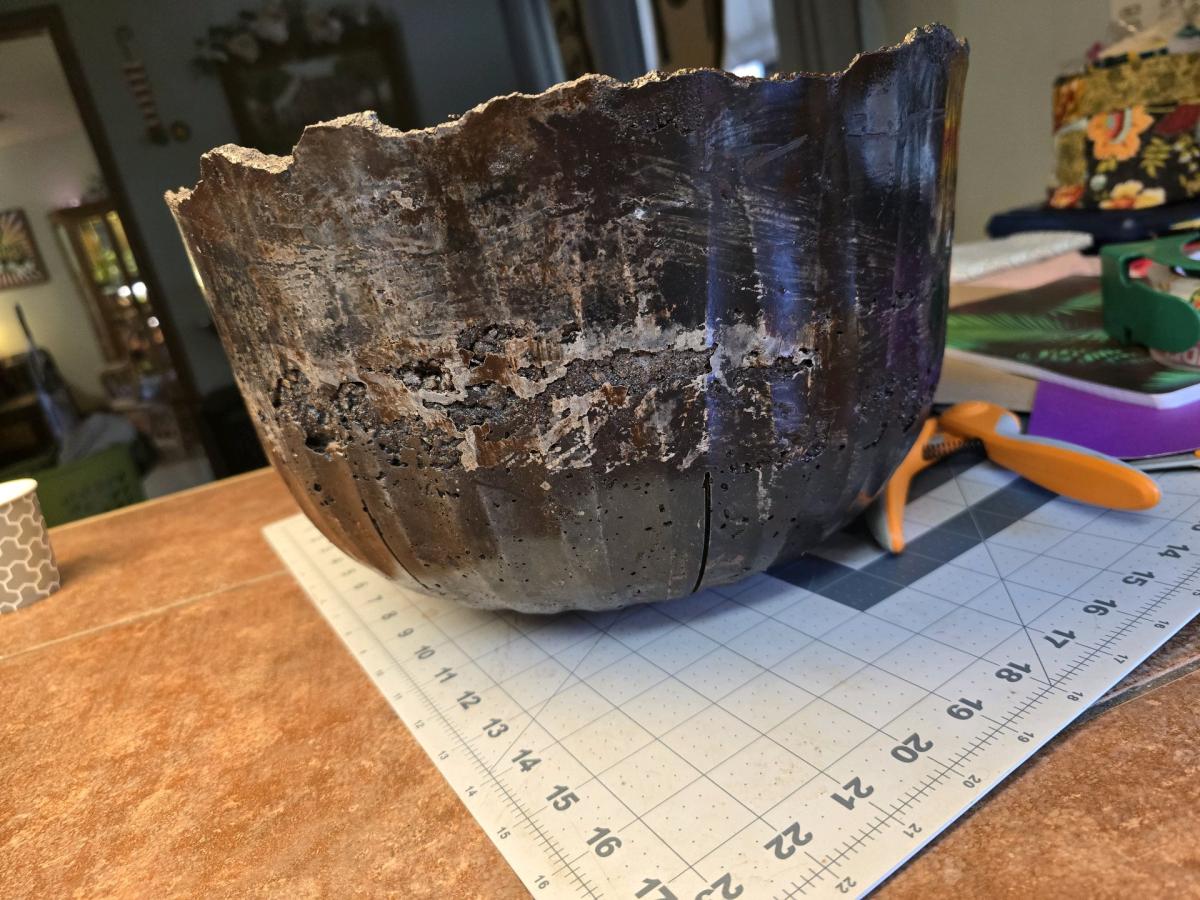 handmade concrete planter