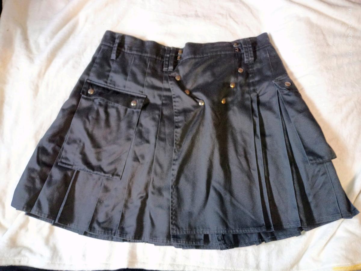 UtiliClan Utilikilt Black Utility Kilt Mens Size M 44