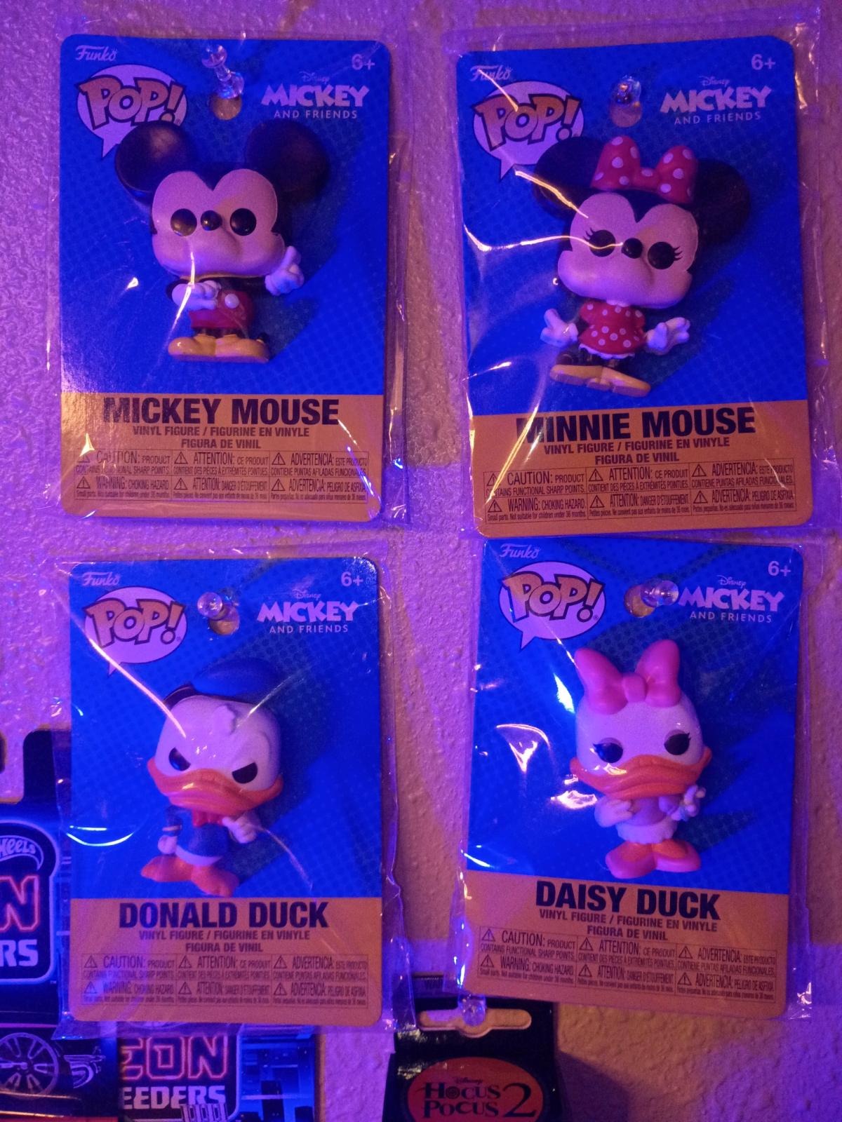 4 Disney Funko pop pins