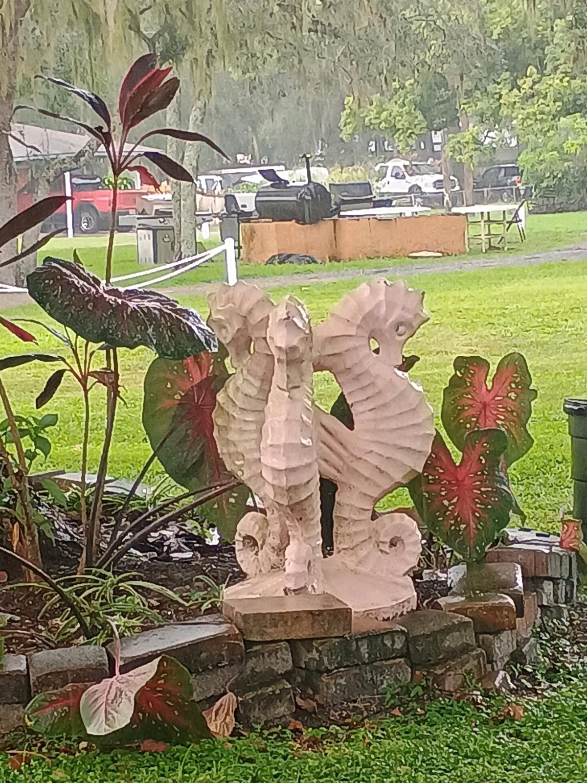 garden decor pots and iron