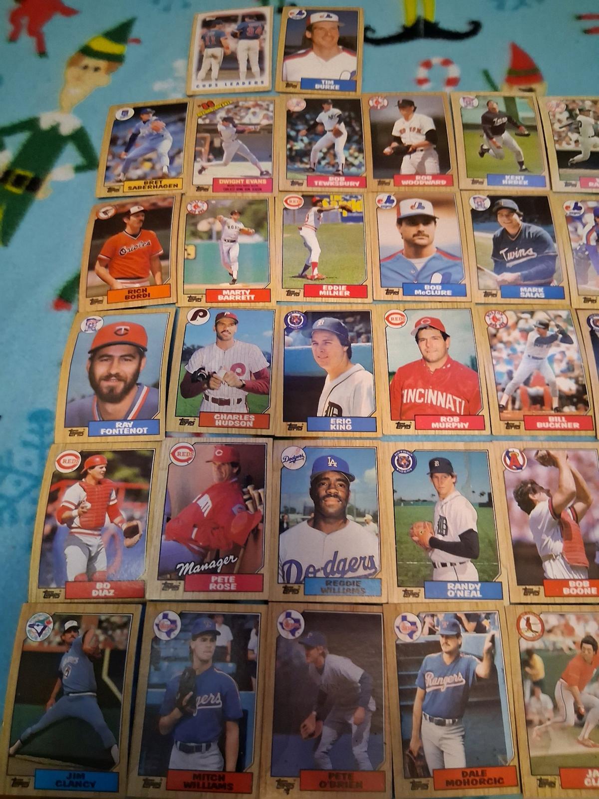 topps 1987 baseball cards set 792 cards