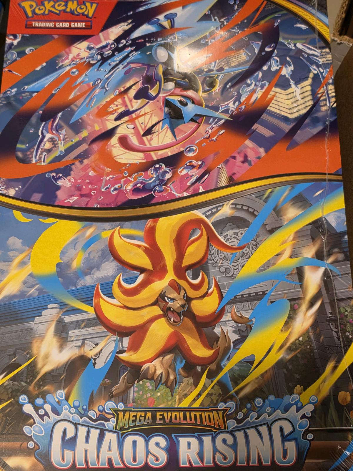 Pokemon Mega Evolution Chaos Rising Promo Poster