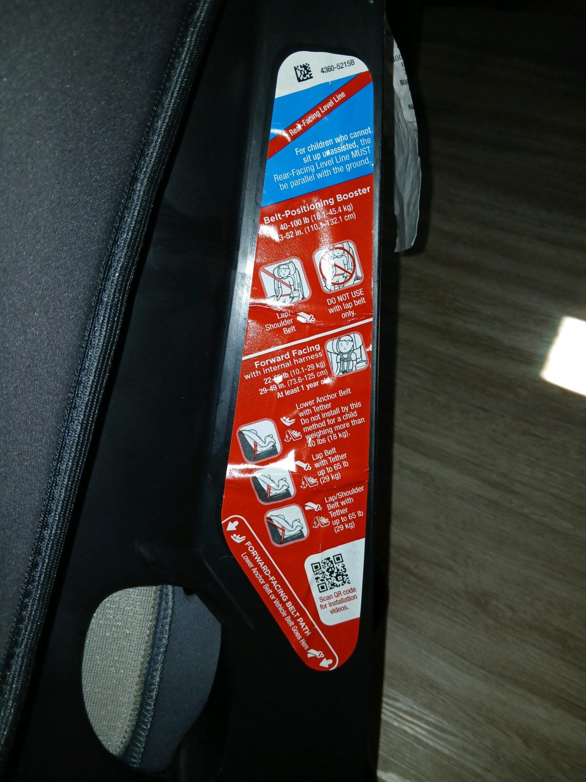 Safety 1st Grow n go carseat