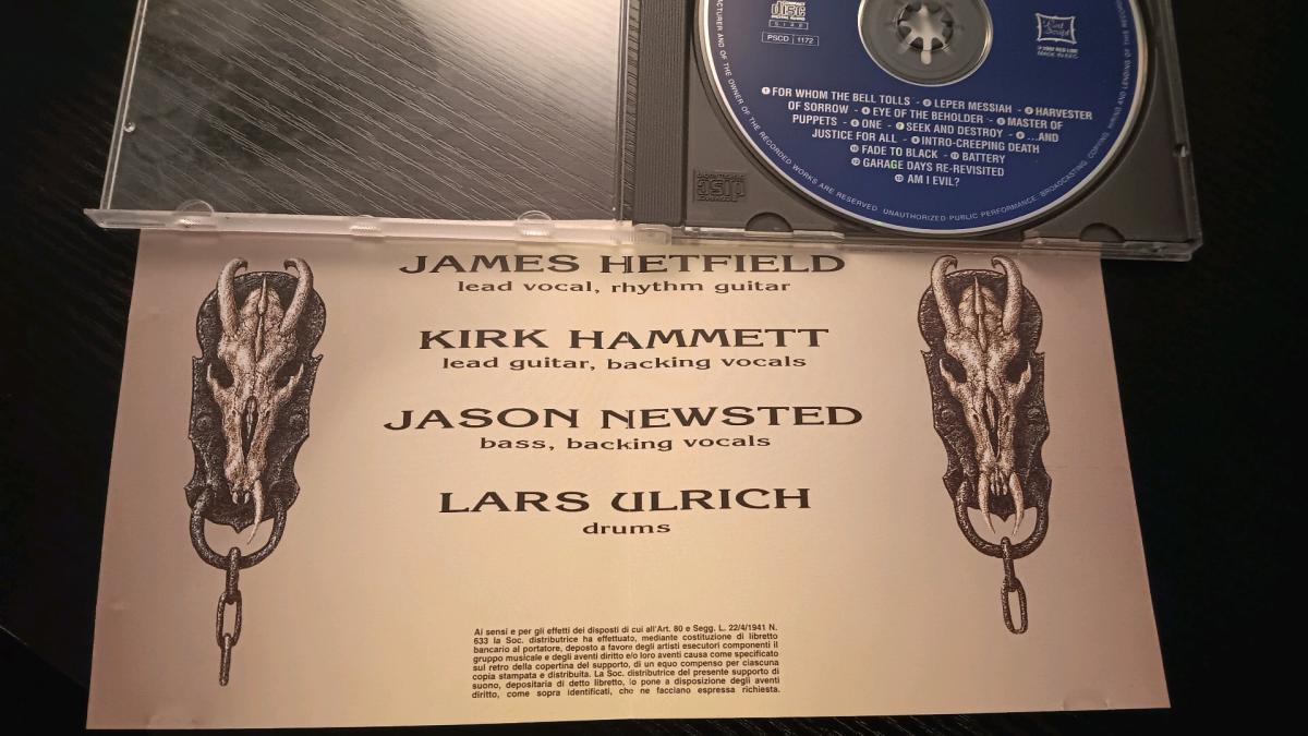 Rare Metallica CD Texas 1989