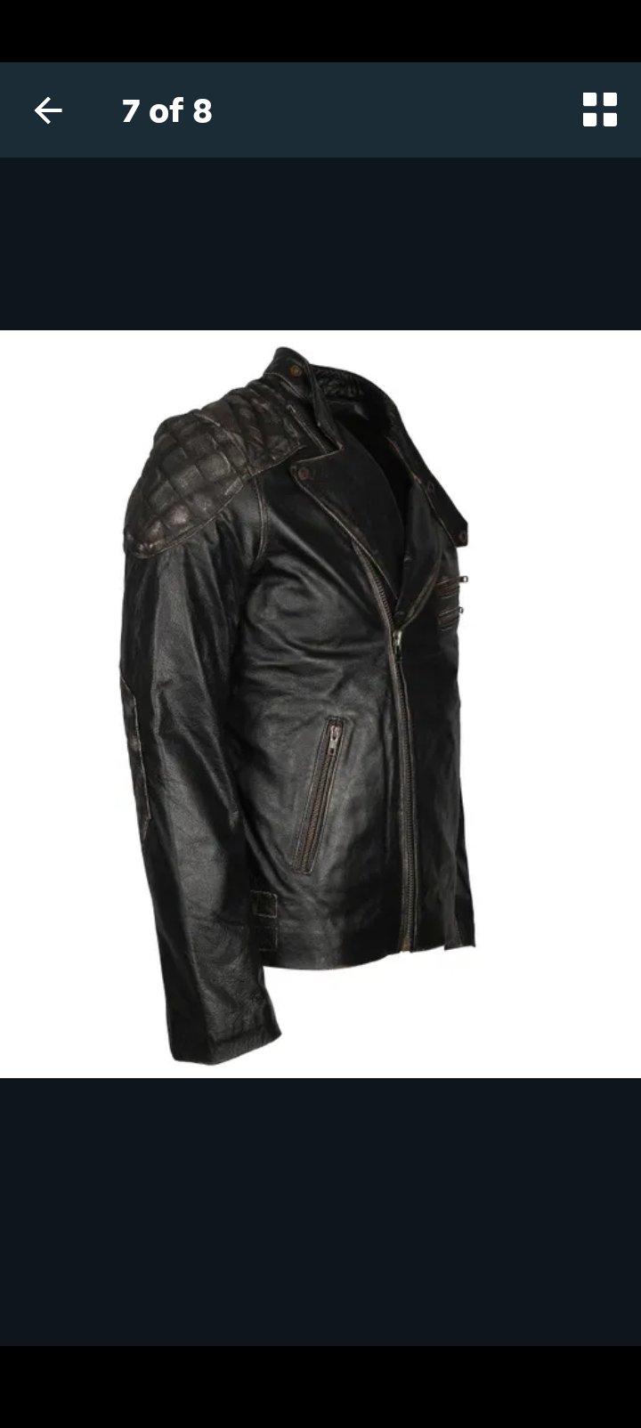 Black Leather Jacket for Men