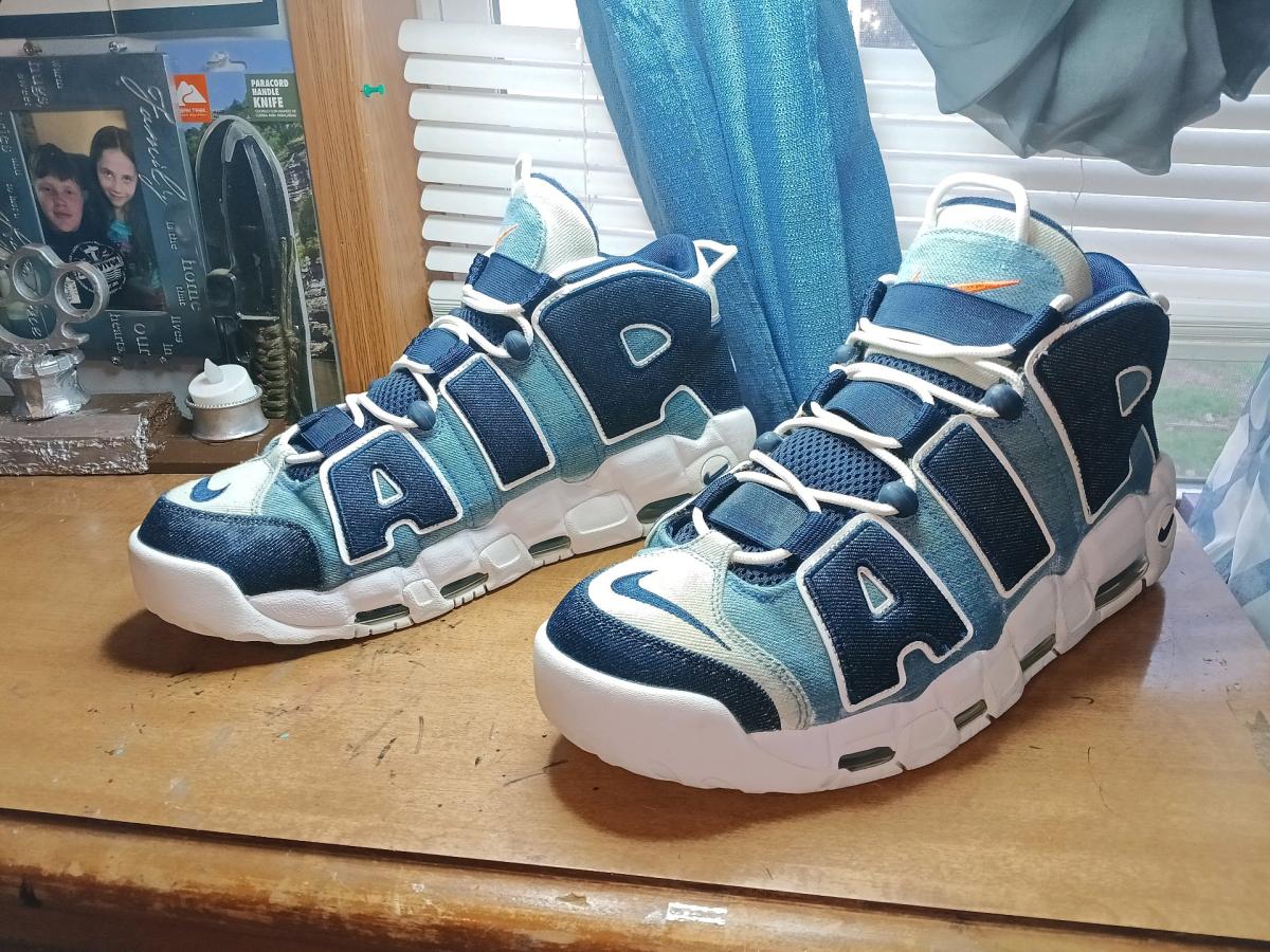 Mens Nike Air more up tempo denim obsidian size 13